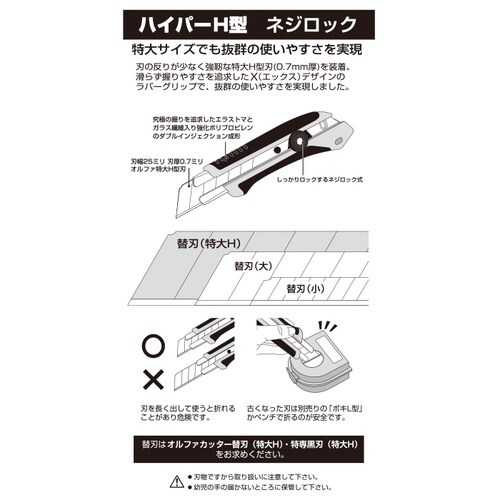 オルファ 196B ハイパーH型ネジロック