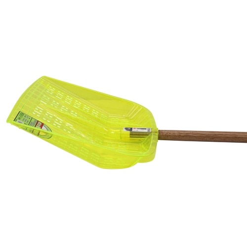 ポリカ雪かき 握付柄共イエロー