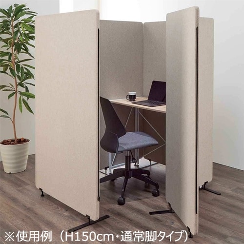 吸音パーテ3連ベージュW80×H130増設用パネル