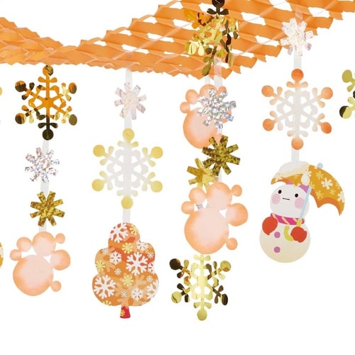 ウォームほっこり雪だるまプリーツハンガー