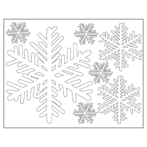 ウインドウシール スノーフレーク