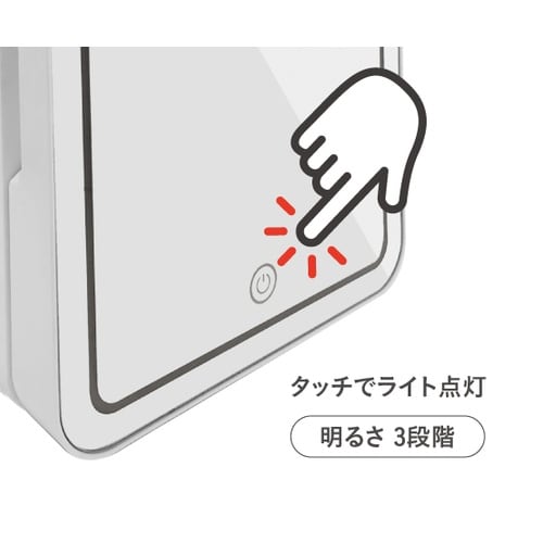 ミニ冷温庫ミラー・ライト付き 4L