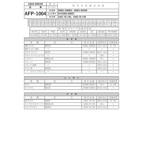 PLATINUM カーエアコンフィルター