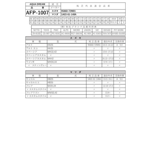 PLATINUM カーエアコンフィルター