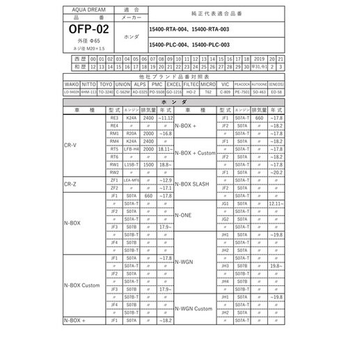 PLATINUM オイルフィルター