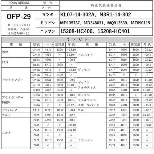 PLATINUM オイルフィルター