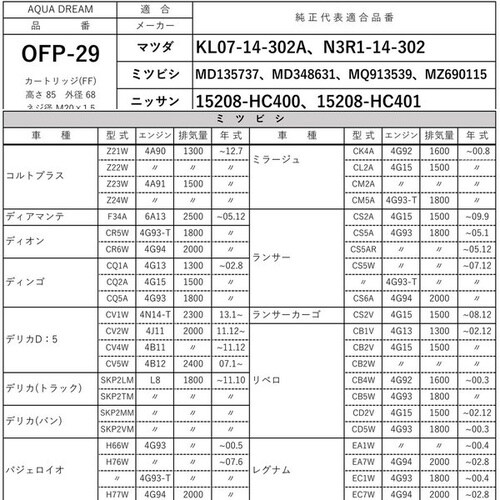 PLATINUM オイルフィルター