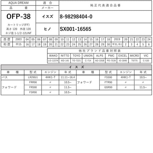 PLATINUM オイルフィルター