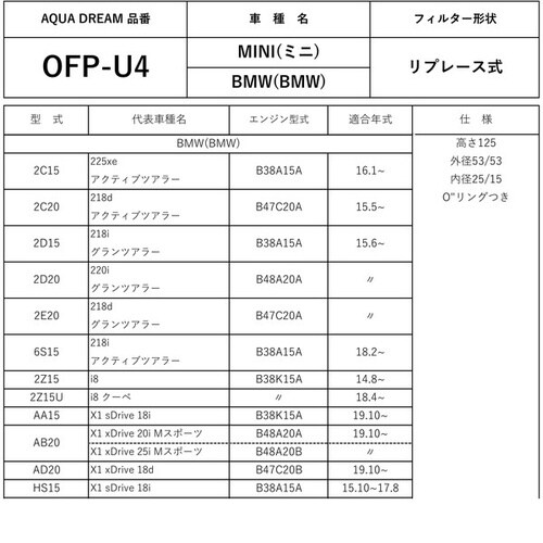 PLATINUM オイルフィルター MINI