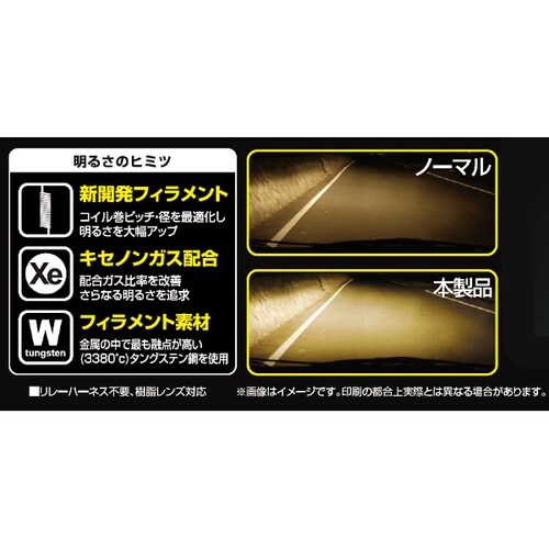 ヘッドライト、フォグランプ用ハロゲンバルブ