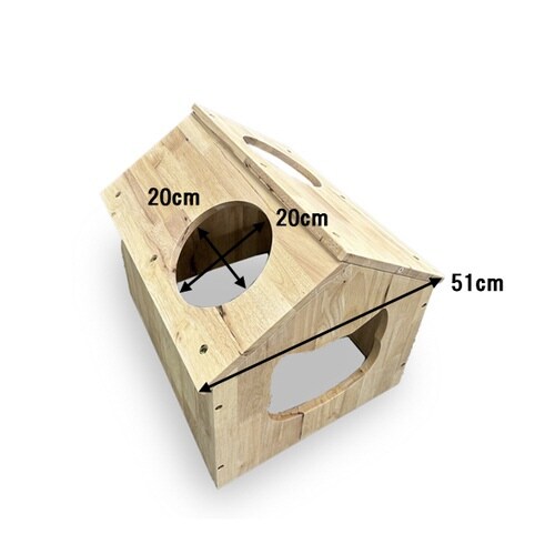 天然木を使用した猫家具 ハウス
