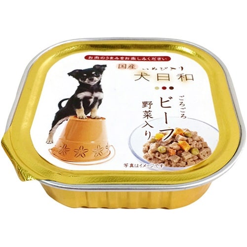 犬日和トレイ ビーフ 野菜入り