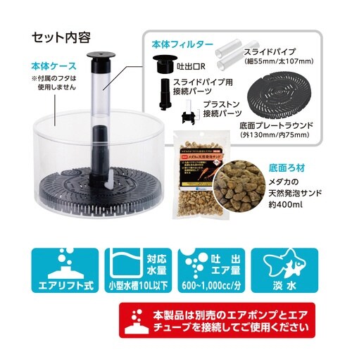 水作メダカのビオトープフィルターR×2