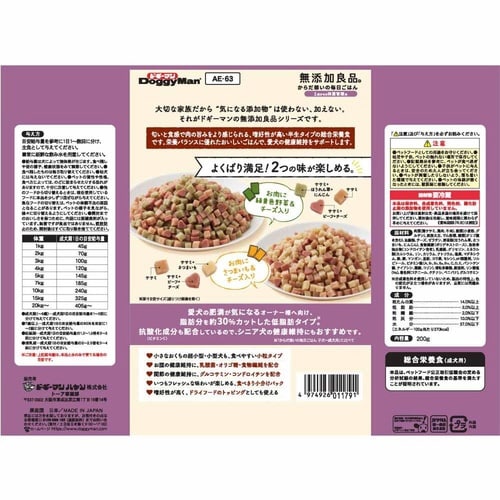 無添加良品 からだ想いの毎日ごはん 体重