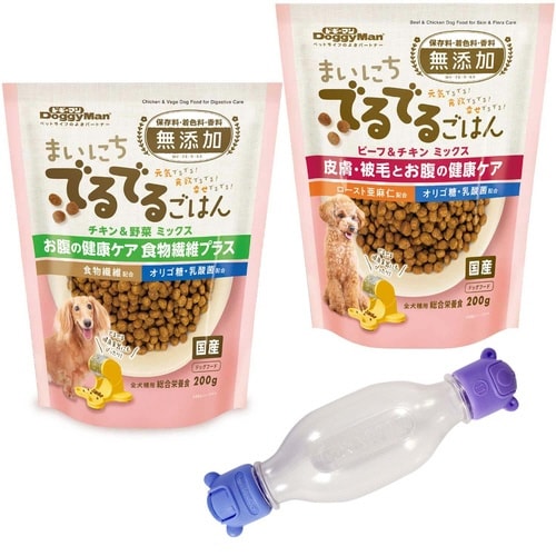 わんこのでるでるボトル フードセット