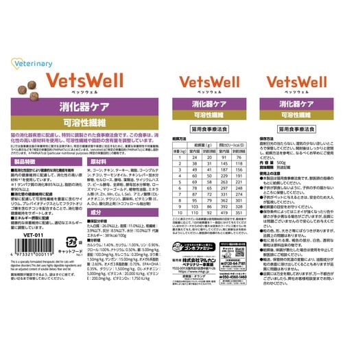 ベッツウェル 猫用食事療法食 消化器ケア