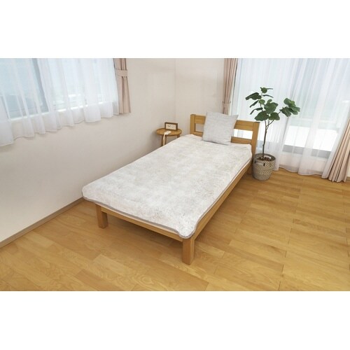 電気掛敷毛布 ラビットファー調