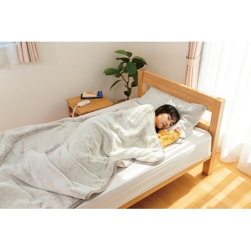 電気掛敷毛布 ラビットファー調