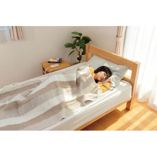 電気掛敷毛布 快眠タイマー搭載