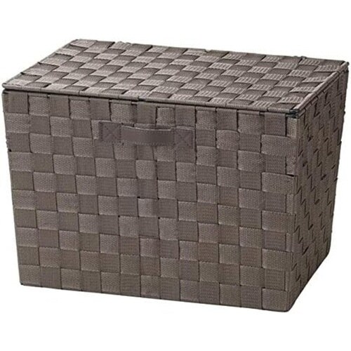 バスケット ふた付き PPテープバスケット 約