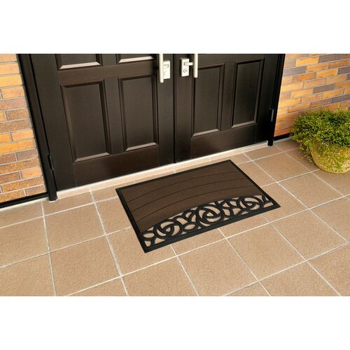 玄関マット 屋外 スクエア ローズ M