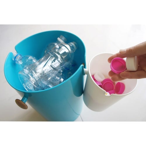 ゴミ箱 10L フェニール L ターコイズブルー