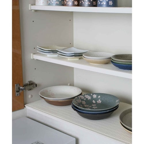 食器棚シート ワイド 無地 ホワイト