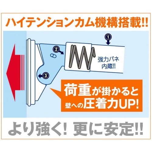 突っ張り棒 取付幅:75から110cm 小
