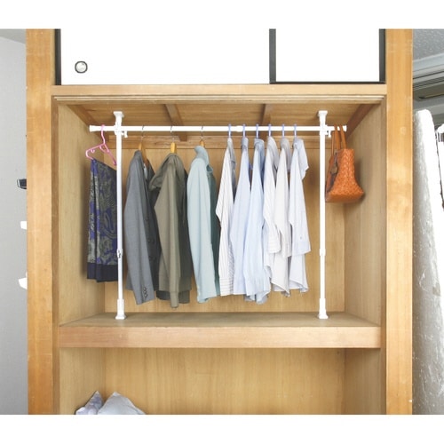 押入れ収納 つっぱりクローゼットハンガー