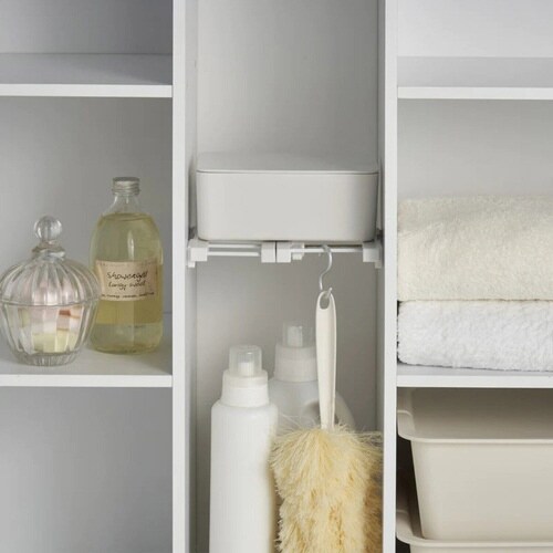 つっぱり棚 突ぱりすき間棚 スリム 中