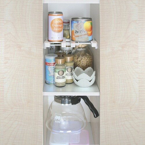 つっぱり棚 突ぱりすき間棚 スリム 中