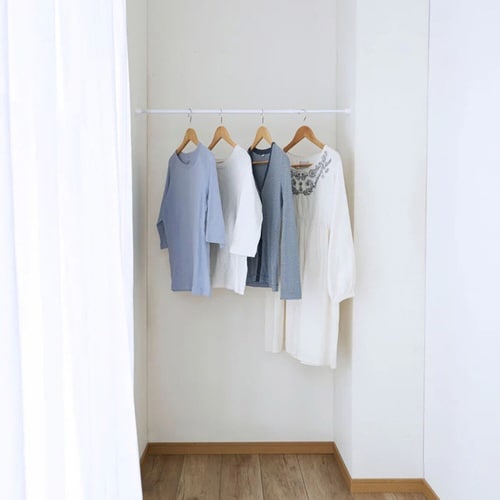 突っ張り棒 取付幅:70から110cm ホワイト