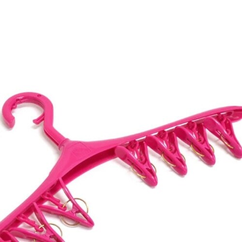 ピンチハンガー 洗濯ハンガー ピンチ8個付 ピンク