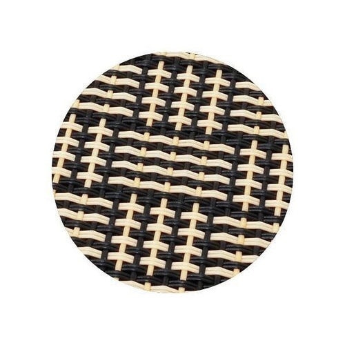 コースター 丸 10cm 撥水 ホワイト×ブラック