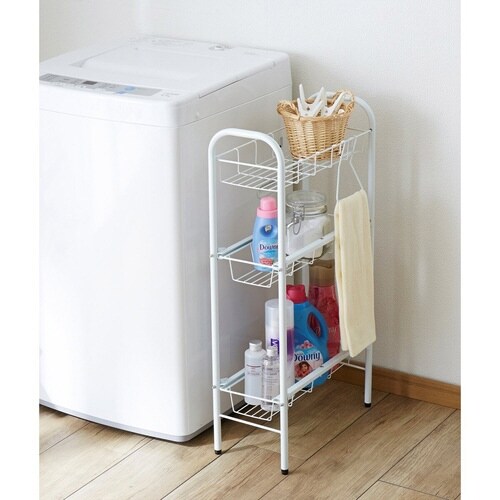 隙間収納 洗面所 洗濯機サイドラック