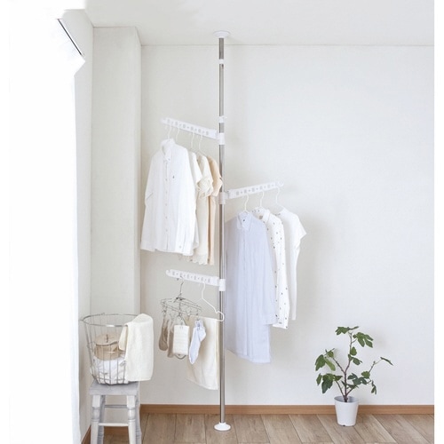 室内物干し つっぱり式 物干しポール