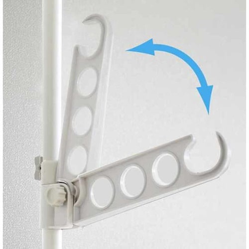 室内物干し つっぱり式 物干しポール 窓枠用