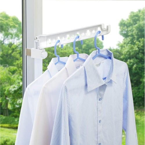 室内物干し 窓枠ハンガー ハンガー物干し ネジ固定