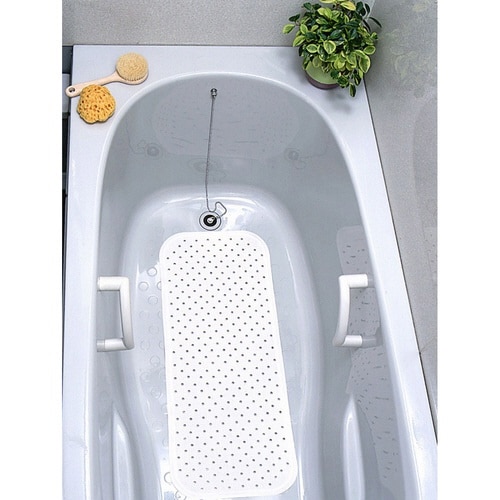 浴槽マット 滑りを防ぐ浴槽マット ロング ホワイト