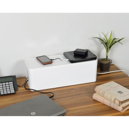 ケーブルボックス コード ケーブル 収納 ホワイト