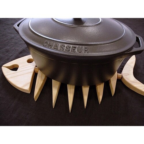 鍋敷き トリベット フィッシュボーン