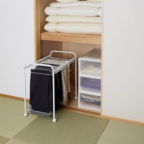 スラックス ラック 収納 24本掛 奥行74cm