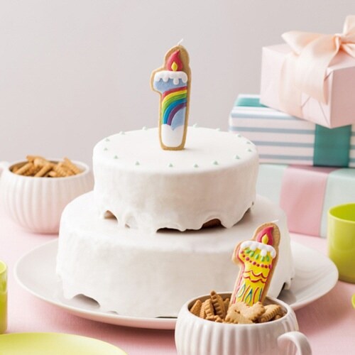 ナンバーキャンドル ろうそく 数字 クッキー 1番