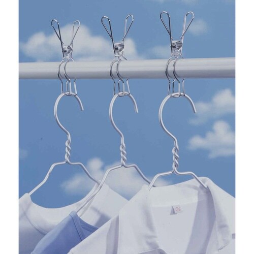 洗濯バサミ 洗濯ピンチ ステンレス竿ピンチ6個組