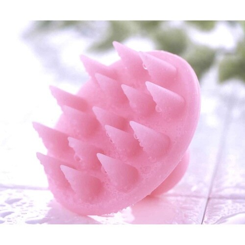 シャンプーブラシ 頭皮ブラシ ピンク