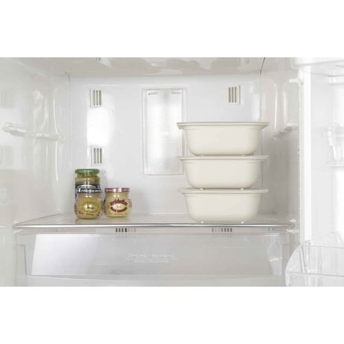 ザル&ボウル3点セット M 角型 アイボリー