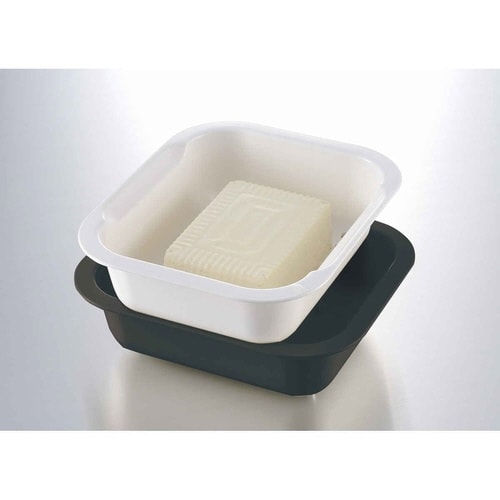 ザル&ボウル3点セット M 角型 ダークグレー