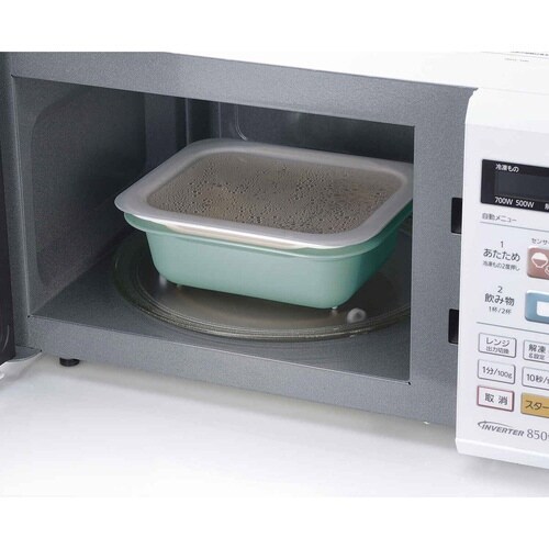 ザル&ボウル3点セット M 角型 ライトブルー