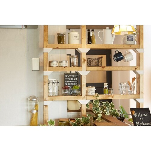 棚受 ダブル LABRICO オフホワイト