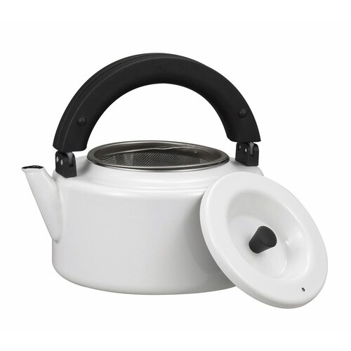 フラットケトル 2.3L IH対応 ホワイト